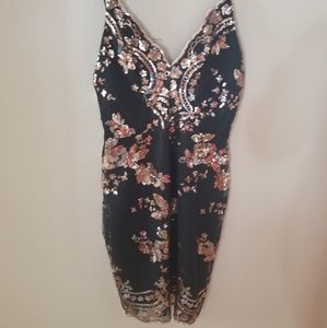 Rose Gold Sequin Dress